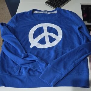 Vs PINK Pocket Peace Sweatshirt Nwt Large